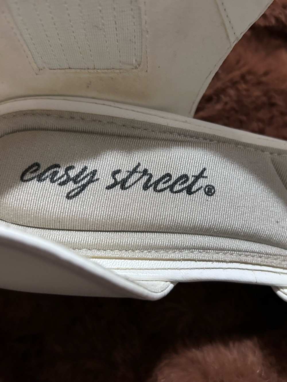 Easy Street Dashing Women’s White Patent Strappy Pump Heels-Size 9M EUC - Picture 8 of 10